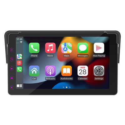 Creatall 7인치 휴대용 차량 MP5 무선 CarPlay 블루투스 FM 송신기 HD 후방 카메라 대시보드 배치 1년