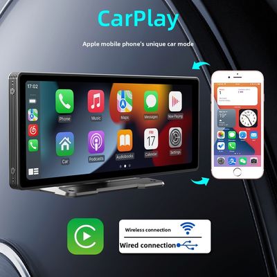 Creatall 10.26인치 Carplay 휴대용 화면 MP5 내비게이션 후진 연동 BT 무선 카 플레이어 USB 대시보드