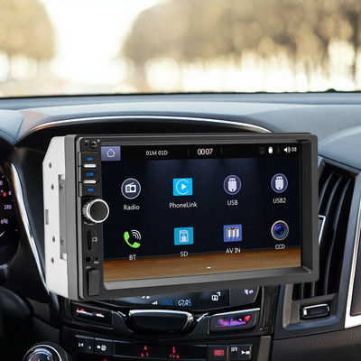 크레탈 7인치 HD 대형 화면 자동차 라디오 중앙 제어 MP5 BT 플레이어와 카플레이 USB 지원 WAV MP3 APE AAC FLAC 휴대용