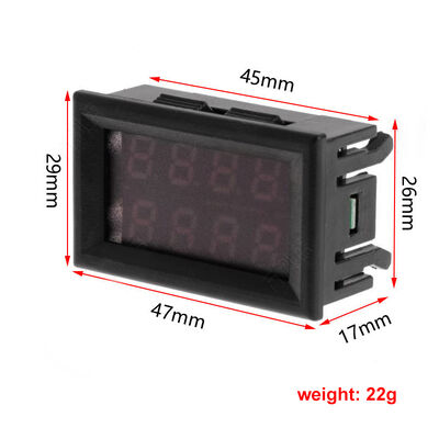 0.28'' LED Digital DC Voltmeter Panel LCD Display Amperemeter Analog Temperature Frequency Resistance Meter 10A/50A/100A Range