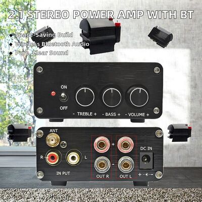 Green Audio 2.1 Stereo Digital Power Amplifier Home TPA3116 High Fidelity Class D with for Function