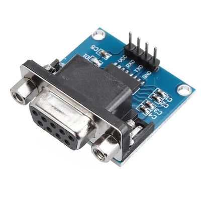 5.5V MAX3232 MAX232 모듈 RS232에서 TTL 시리즈 포트 변환기 DB9 커넥터