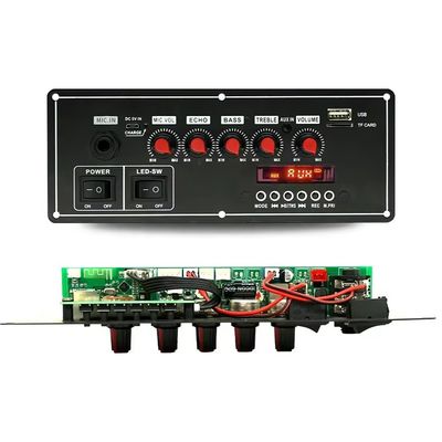 음성 녹음기 기능 2x20W 7.4V 무선 유선 마이크 트롤리 스피커 사운드 Bt 디코더 증폭장치