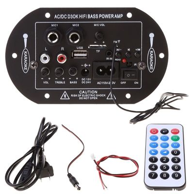 D3OK HIFI 바스 파워 홈 앰플리퍼 보드 2채널 2.0 AC/DC 12V 24V 220V 오디오
