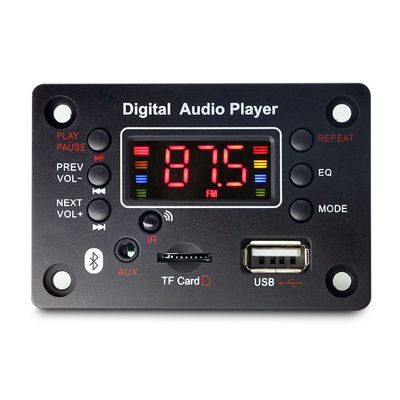 USB FM 라디오 음성 레코더 기능과 함께 블루투스 MP3 디코더 보드 WAV 사용 및 화면을 지원합니다
