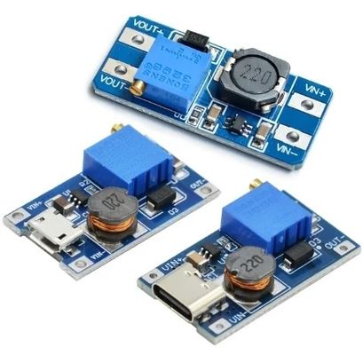 크레탈 MT3608 DC-DC 부스트 모듈 2A 부스트 보드 입력 전압 2-24V 출력 전압 30V