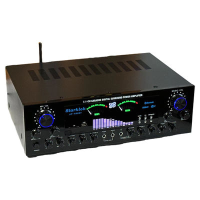 AV-888BT 2800W 가정용 노래방 듀얼 링 파워 앰프 신형 모델 7.1 채널 존 튜닝 고출력 메탈 구조